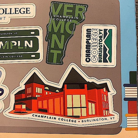 Unbranded Design Newunused Champlain College Stickers Free With
